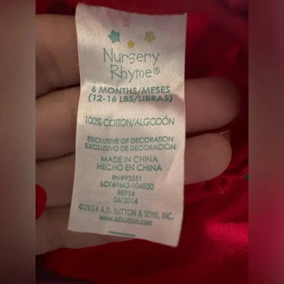 Nursery rhyme holiday dress. Size 6 months - Picture 5 of 7